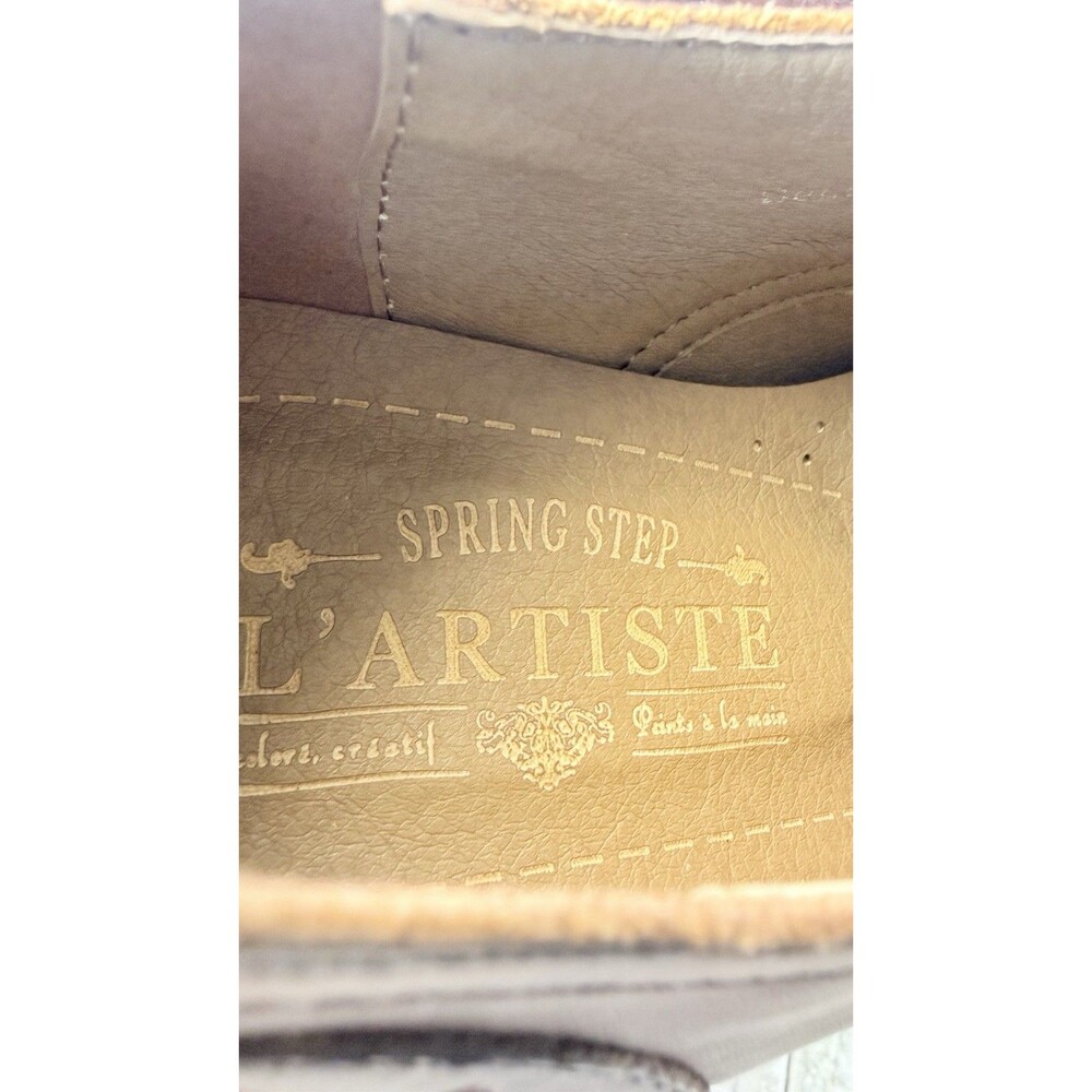 L'Artiste by Spring Step Women Brown Leather Marivel Heeled Oxfords US Sz 9 (40) - Picture 11 of 16